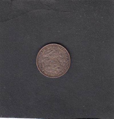 Beschrijving: 1 Cent WILHELMINA 